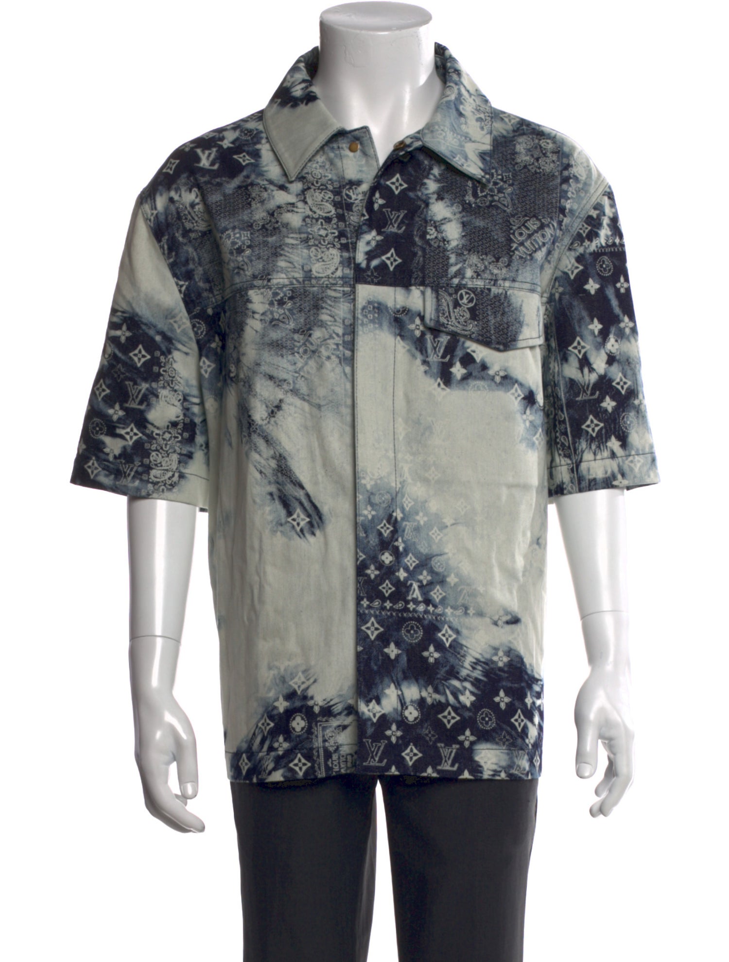 Louis Vuitton 2022 LV Monogram Denim Shirt