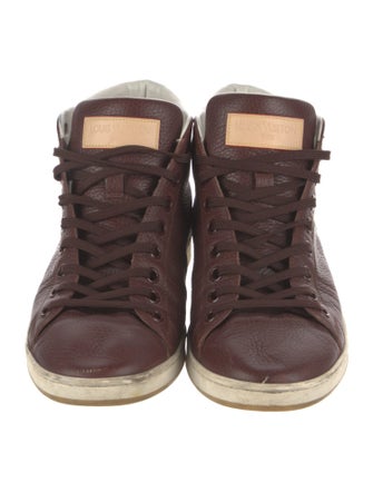 Louis Vuitton Leather Graphic Print Sneakers