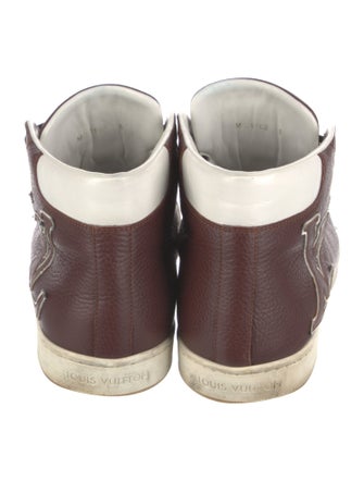 Louis Vuitton Leather Graphic Print Sneakers