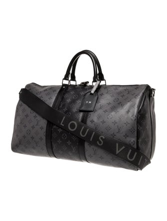 Louis Vuitton Monogram Eclipse Keepall Bandouliere 50