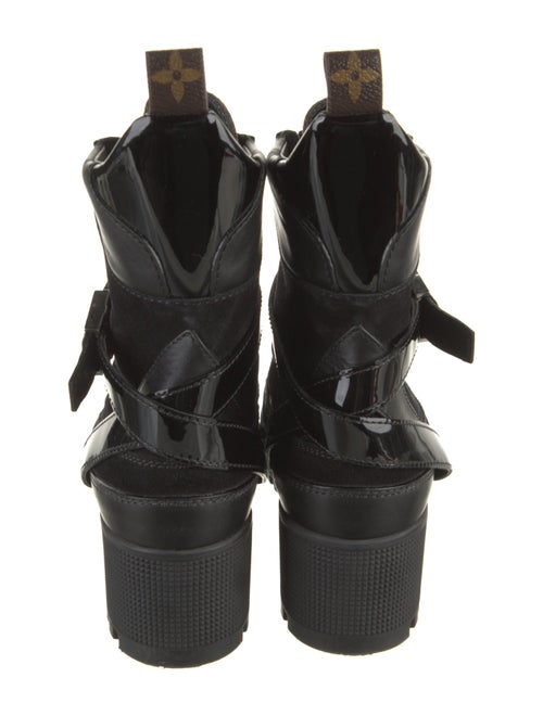 Louis Vuitton LV Monogram Suede Combat Boots