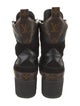 Louis Vuitton LV Monogram Suede Combat Boots