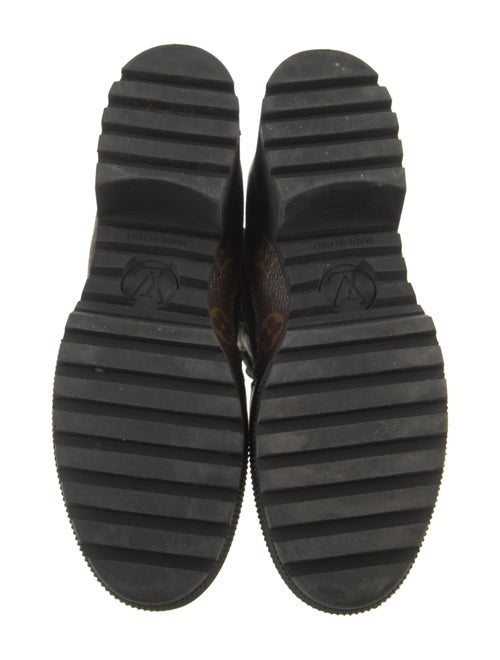 Louis Vuitton LV Monogram Suede Combat Boots