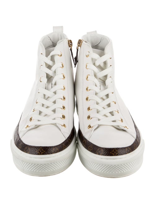 Louis Vuitton Monogram Pattern Leather Sneakers