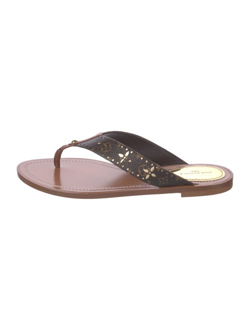 Louis Vuitton LV Monogram Cutout Accent Flats