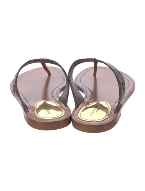 Louis Vuitton LV Monogram Cutout Accent Flats