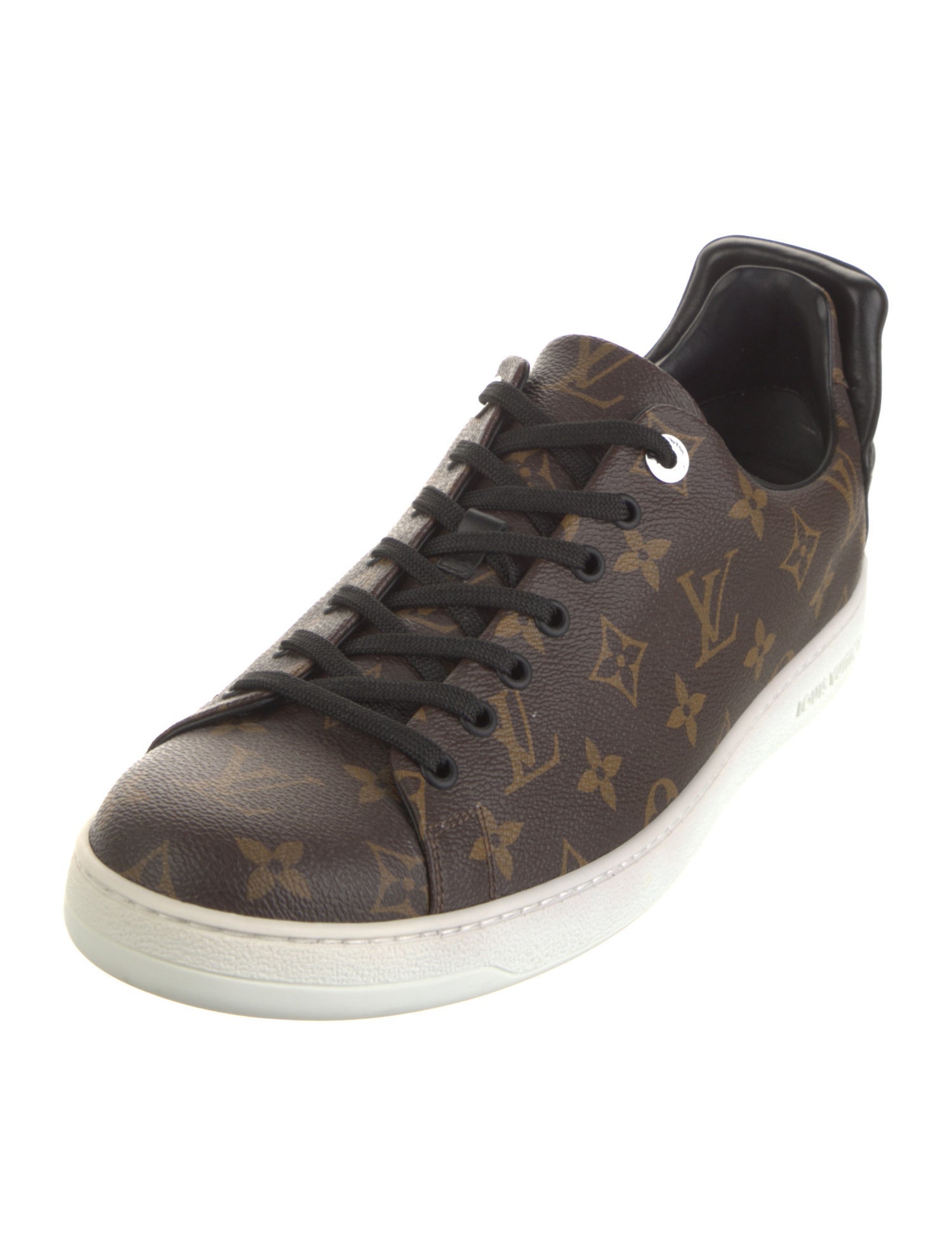 Louis Vuitton LV Monogram Leather Trim Embellishment Sneakers