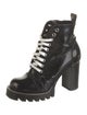Louis Vuitton LV Monogram Patent Leather Combat Boots