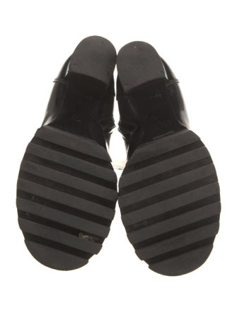 Louis Vuitton LV Monogram Patent Leather Combat Boots