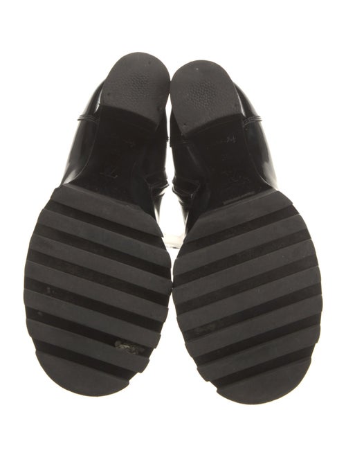 Louis Vuitton LV Monogram Patent Leather Combat Boots