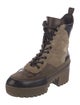 Louis Vuitton LV Monogram Suede Combat Boots