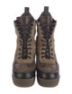 Louis Vuitton LV Monogram Suede Combat Boots