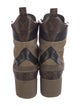 Louis Vuitton LV Monogram Suede Combat Boots