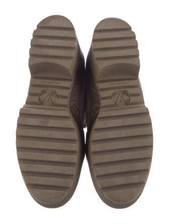 Louis Vuitton LV Monogram Suede Combat Boots