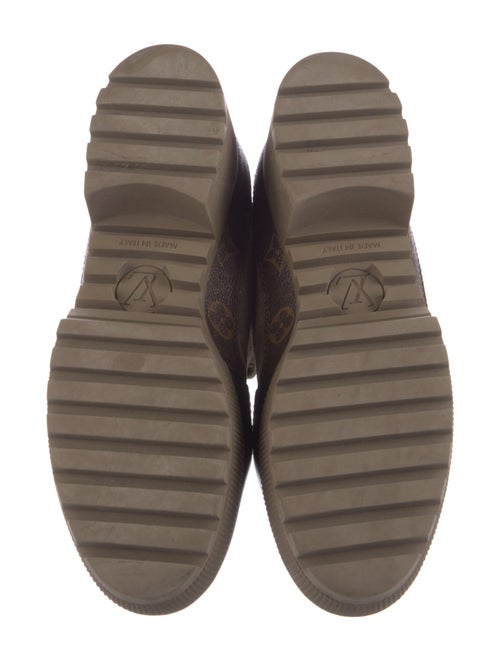 Louis Vuitton LV Monogram Suede Combat Boots