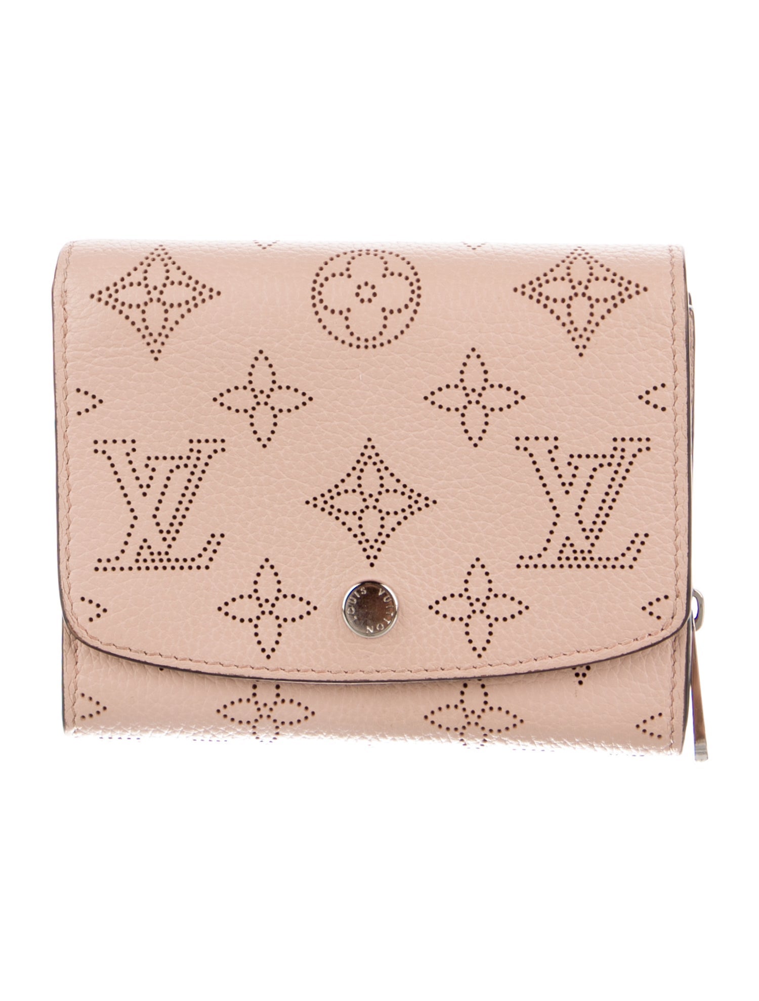 Louis Vuitton LV Monogram Mahina Leather Iris Compact Wallet