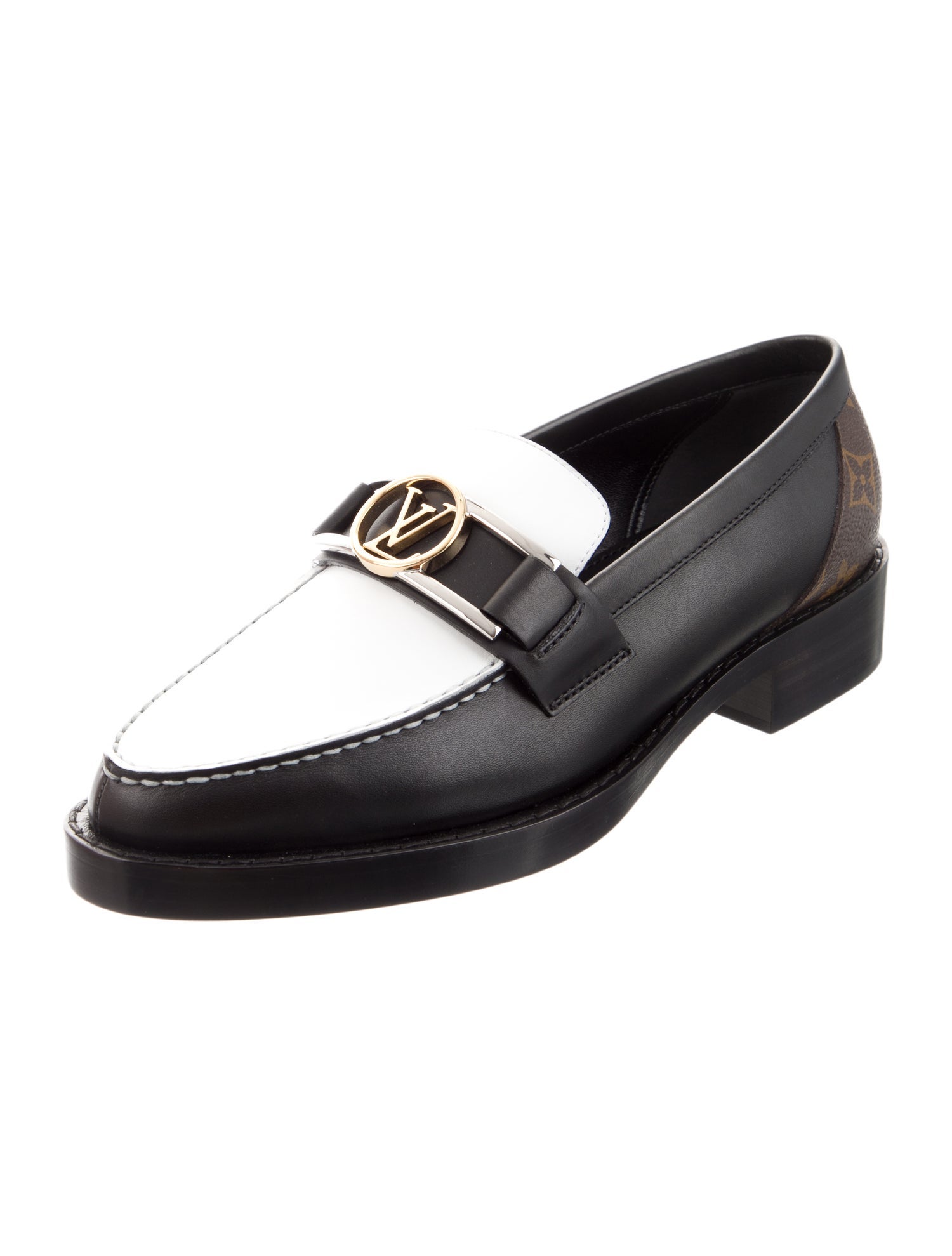 Louis Vuitton LV Monogram Leather Loafers