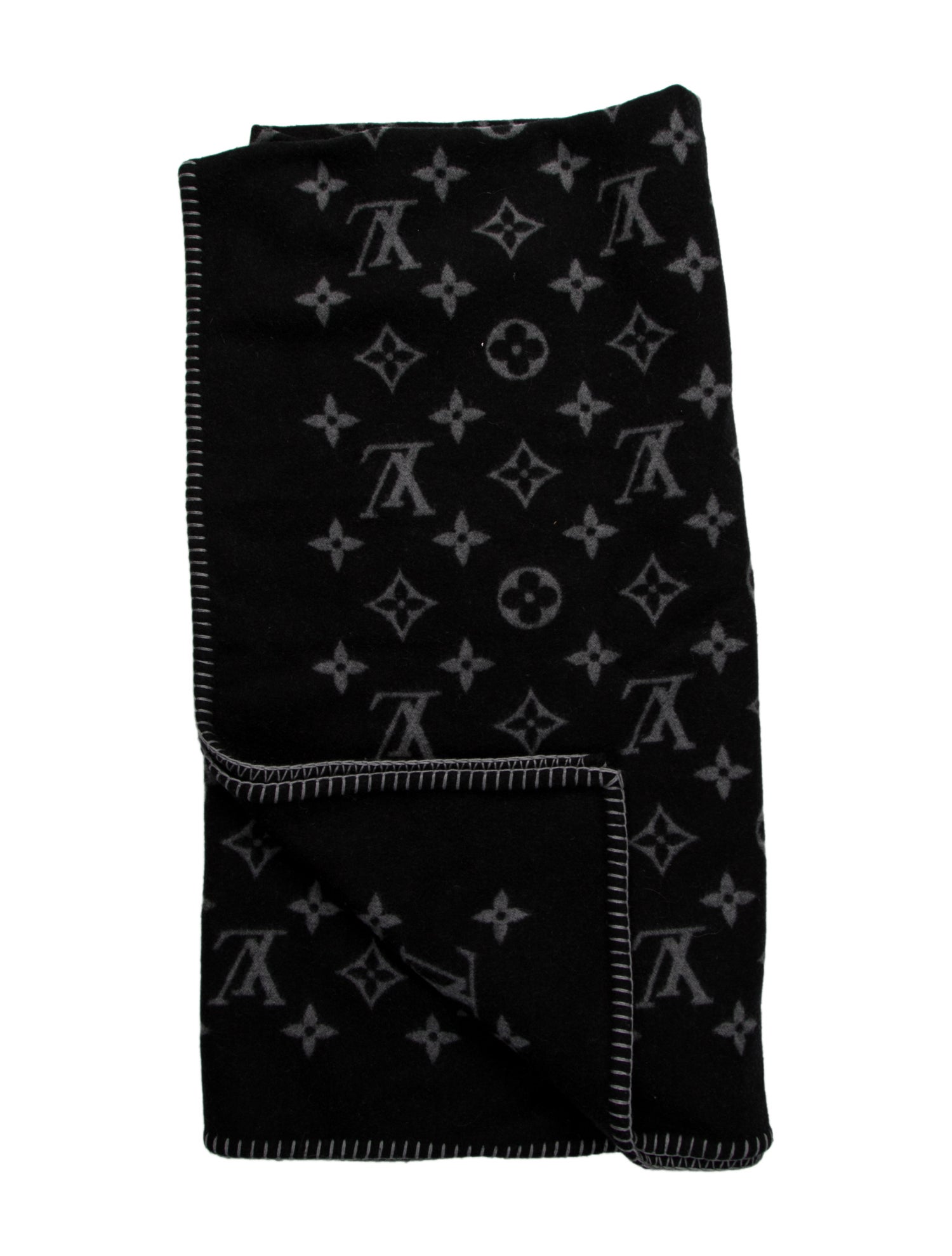 Louis Vuitton Monogram Eclipse Throw Blanket
