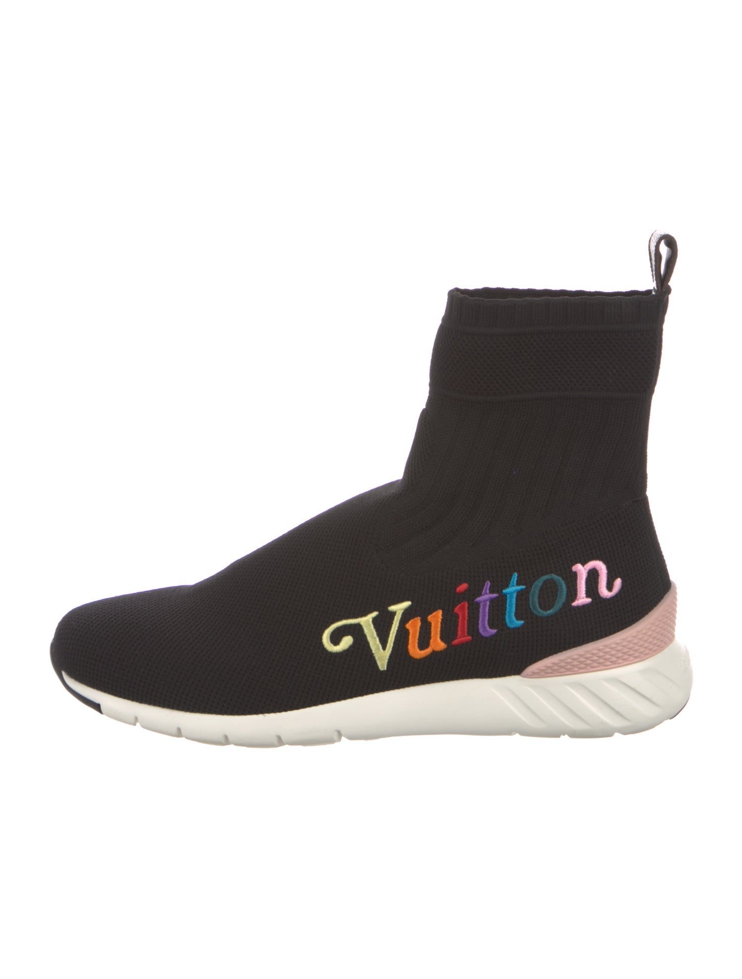 Louis Vuitton Graphic Print Embroidered Accent Sock Sneakers