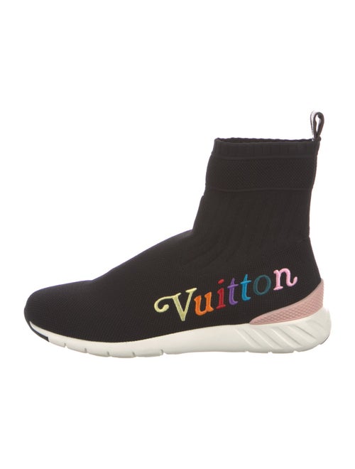 Louis Vuitton Graphic Print Embroidered Accent Sock Sneakers