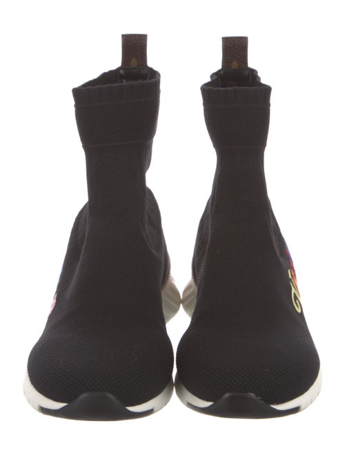 Louis Vuitton Graphic Print Embroidered Accent Sock Sneakers