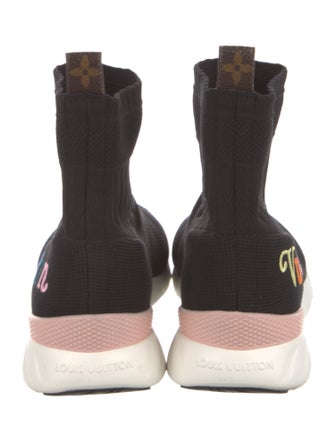 Louis Vuitton Graphic Print Embroidered Accent Sock Sneakers