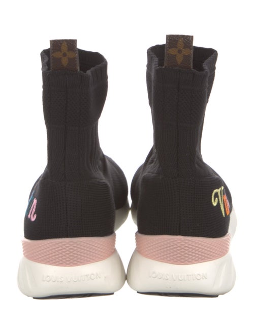 Louis Vuitton Graphic Print Embroidered Accent Sock Sneakers