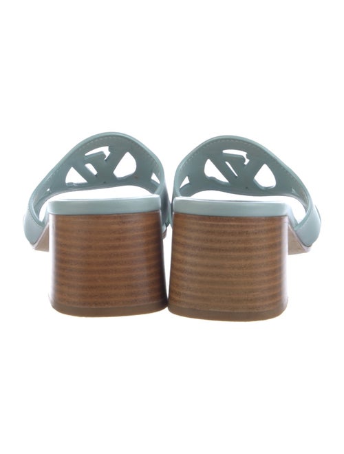 Louis Vuitton Leather Cutout Accent Slides