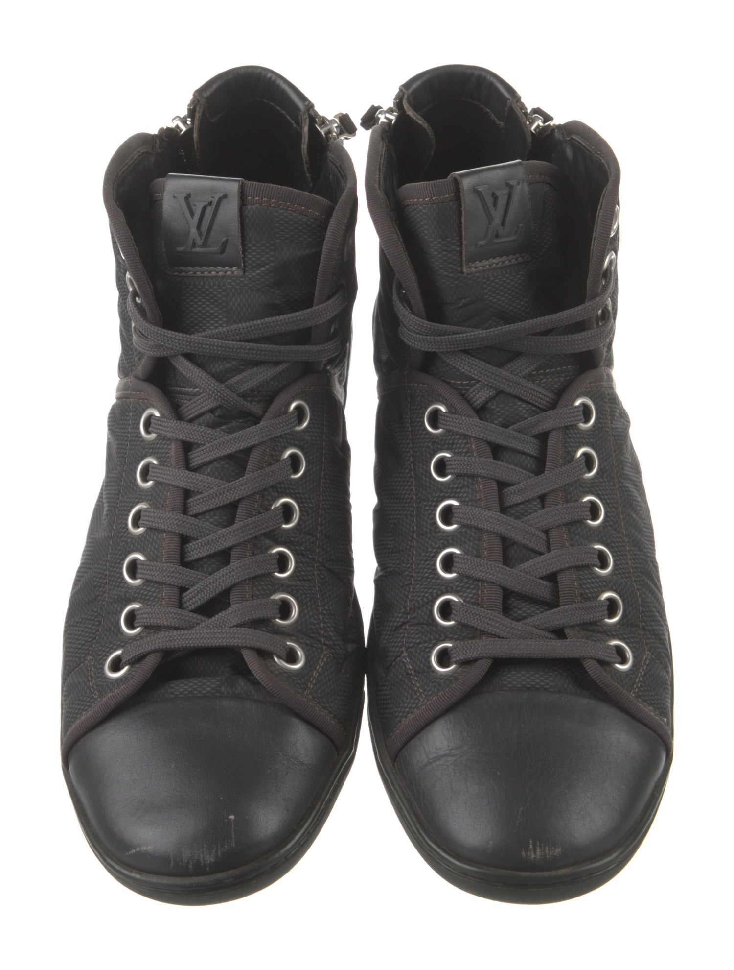 Louis Vuitton Damier Graphite Pattern Nylon Sneakers