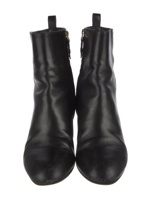 Louis Vuitton Quilted Pattern Leather Moto Boots