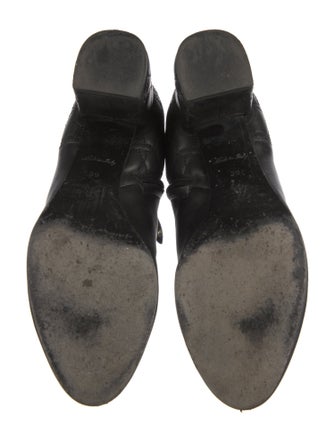 Louis Vuitton Quilted Pattern Leather Moto Boots