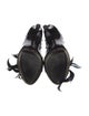 Louis Vuitton Patent Leather Feather Trim Gladiator Sandals