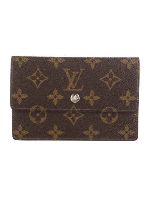 Louis Vuitton LV Monogram Coated Canvas Elise Wallet