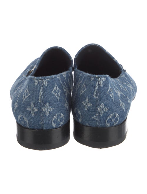 Louis Vuitton Monogram Pattern Denim Loafers
