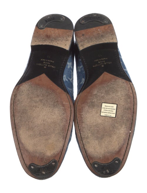 Louis Vuitton Monogram Pattern Denim Loafers