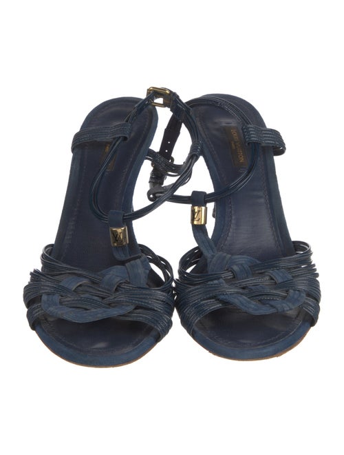 Louis Vuitton Patent Leather T-Strap Sandals
