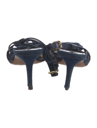 Louis Vuitton Patent Leather T-Strap Sandals