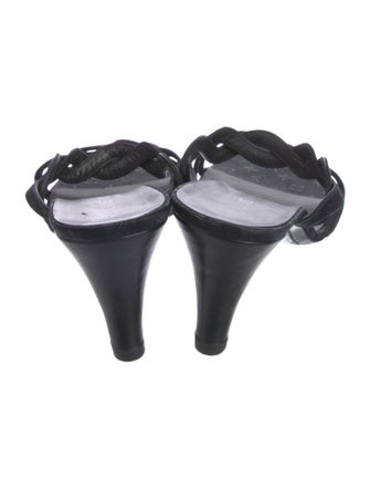 Louis Vuitton Monogram Pattern Braided Accents Slingback Sandals