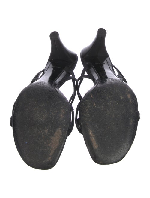 Louis Vuitton Monogram Pattern Braided Accents Slingback Sandals