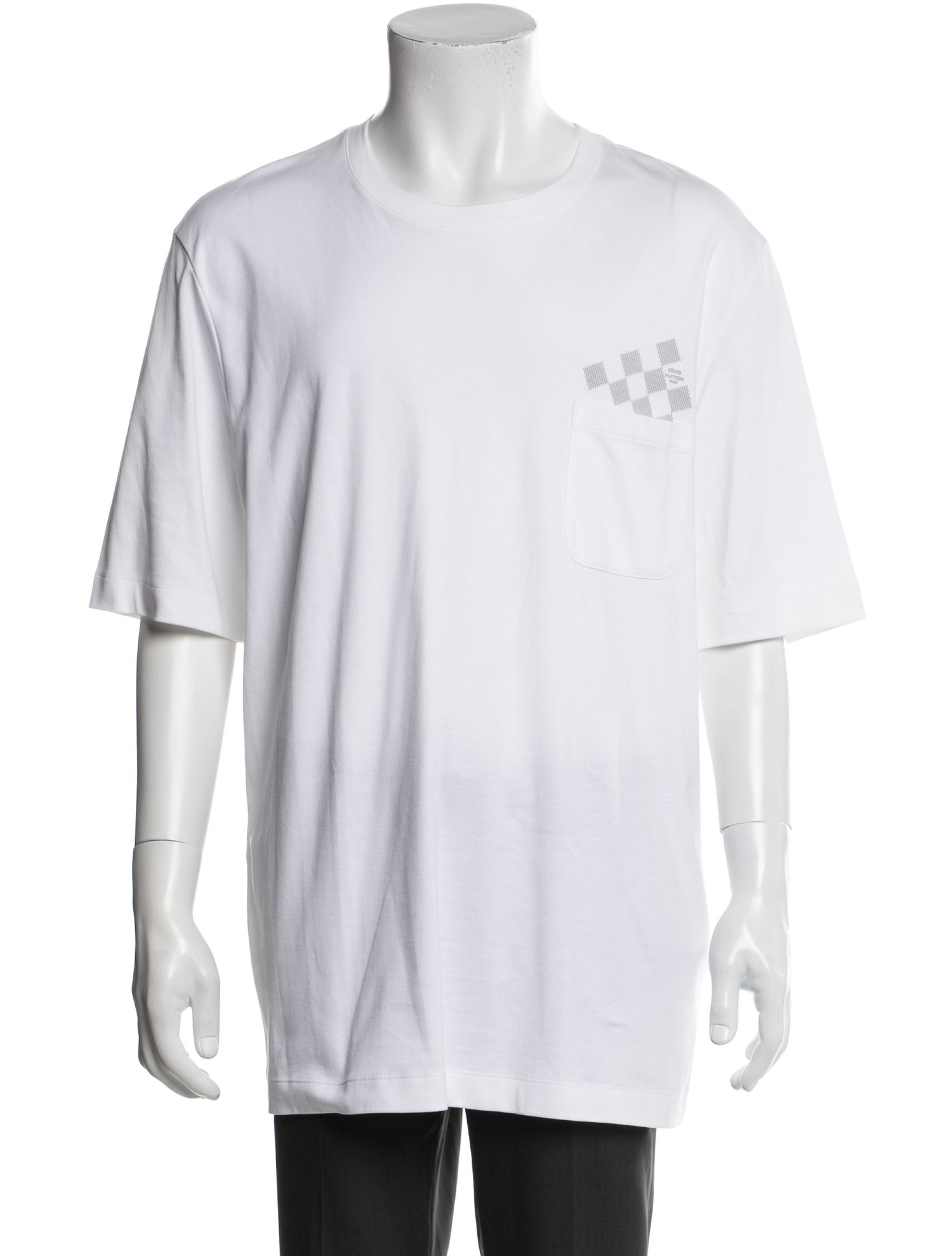 Louis Vuitton 2013 Damier Azur Pattern T-Shirt
