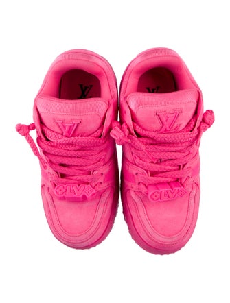 Louis Vuitton Suede Wedge Sneakers