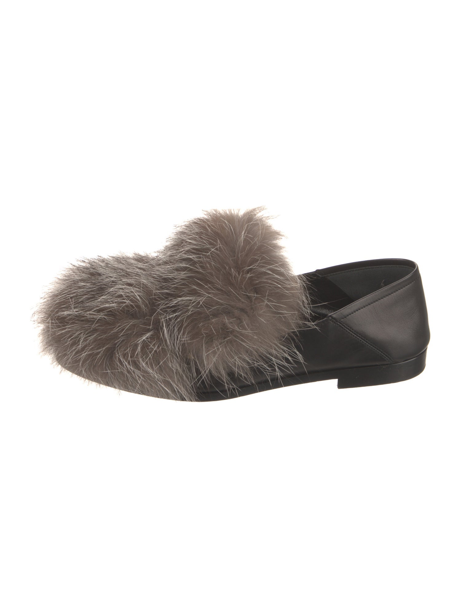 Louis Vuitton Leather Chain-Link Accents Mules