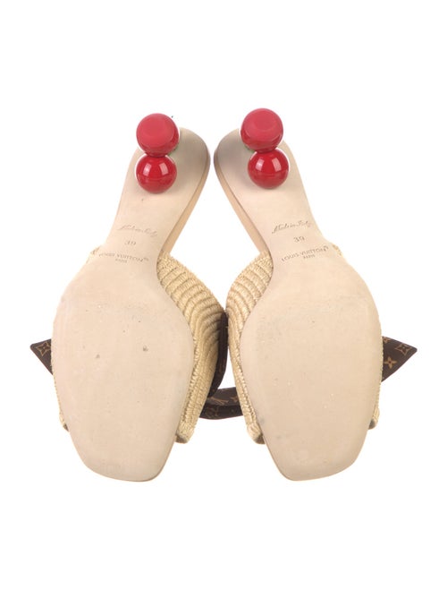 Louis Vuitton Straw Slides