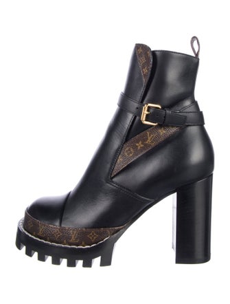 Louis Vuitton LV Monogram Leather Moto Boots