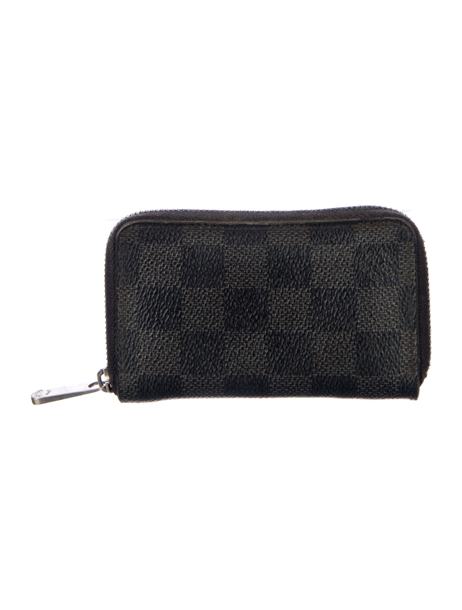 Louis Vuitton 2014 Damier Graphite Pattern Zippy Coin Purse