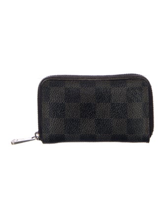 Louis Vuitton 2014 Damier Graphite Pattern Zippy Coin Purse