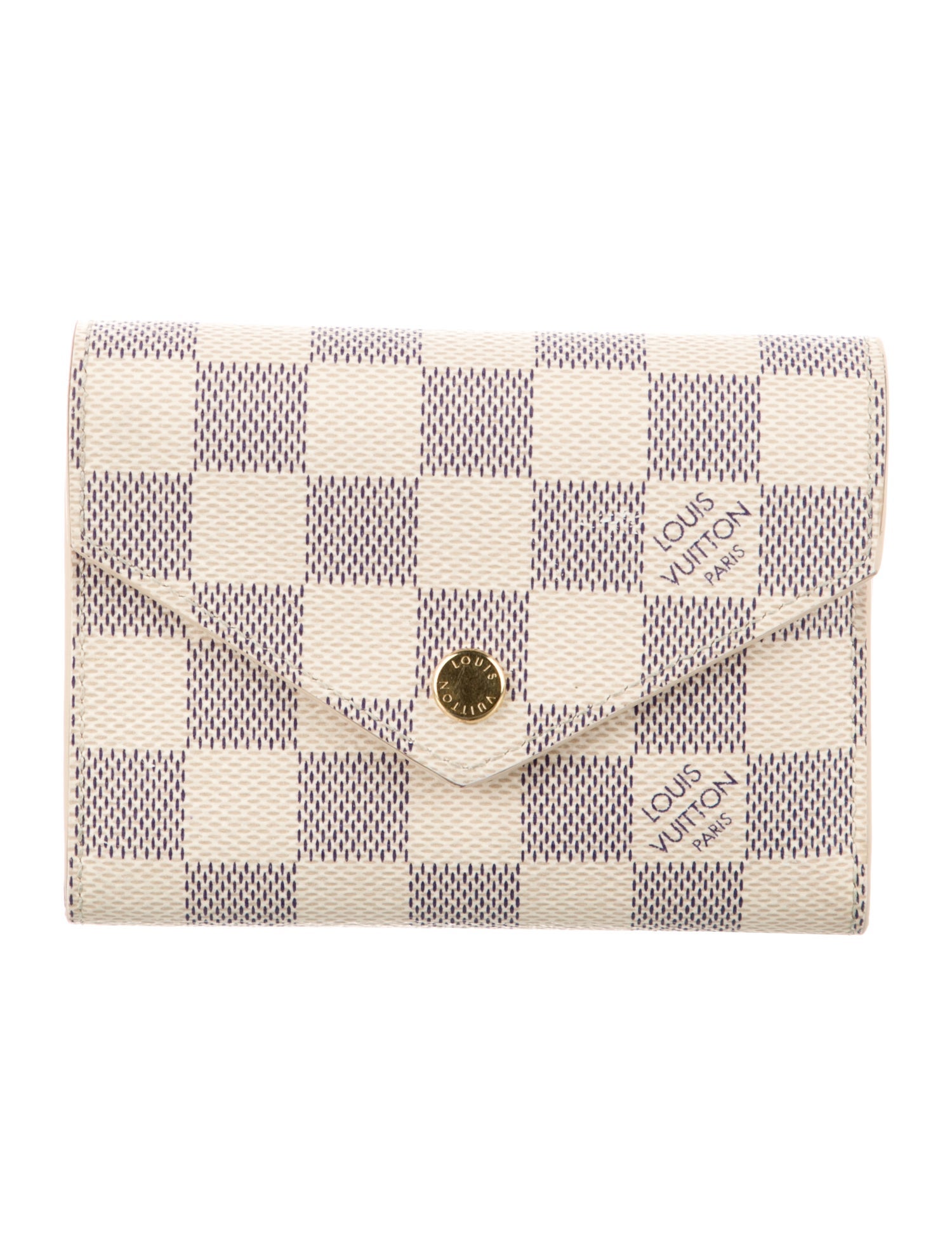 Louis Vuitton Damier Azur Pattern Coated Canvas Victorine Wallet