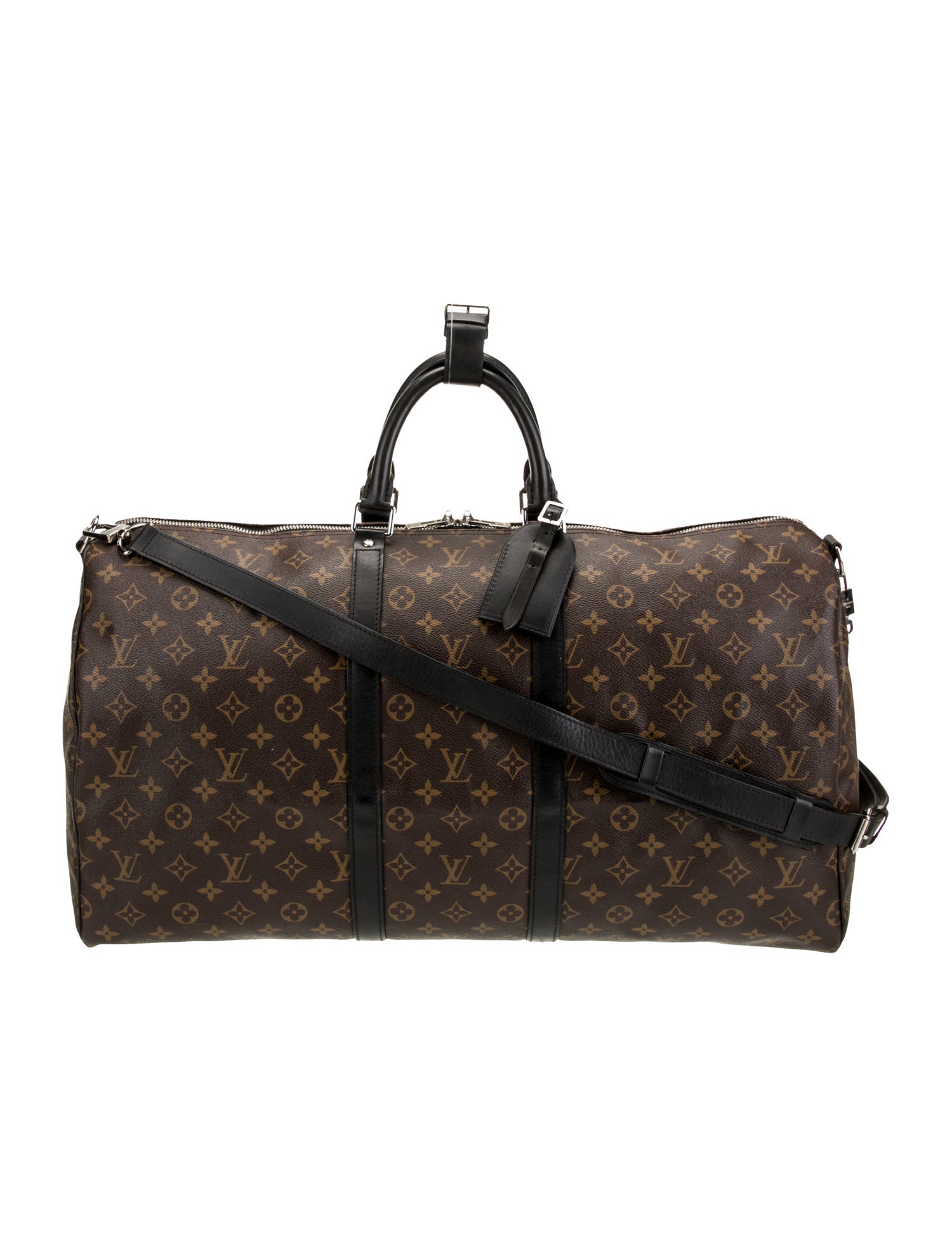 Louis Vuitton Coated Canvas Keepall Bandouliere 55