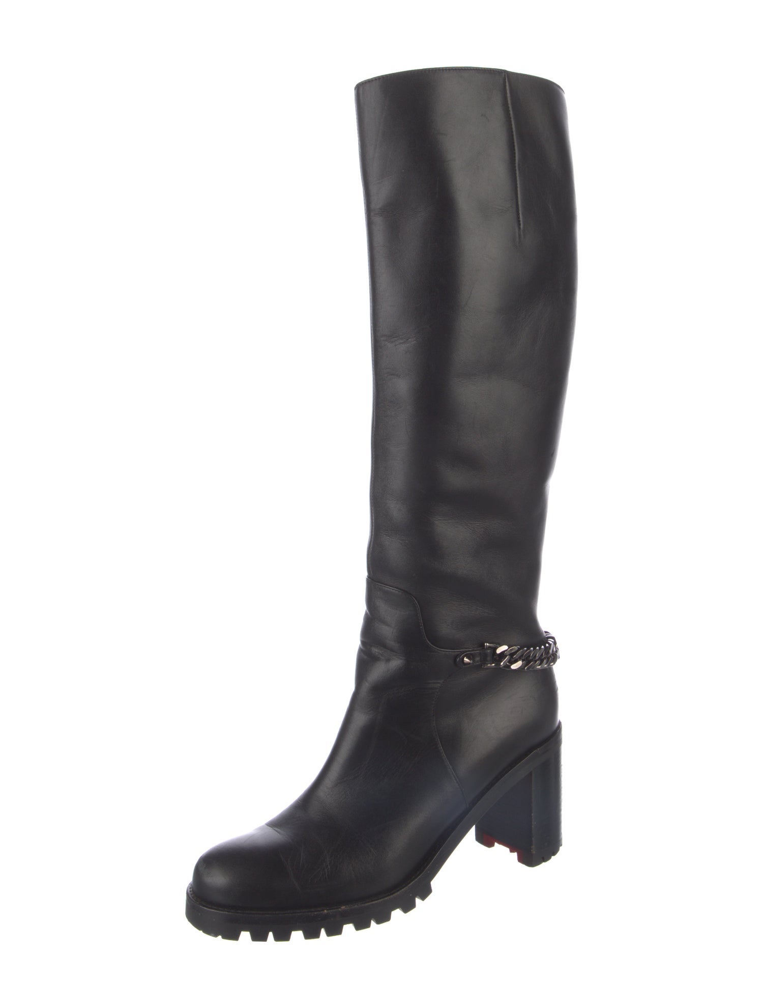 Christian Louboutin Leather Rain Boots