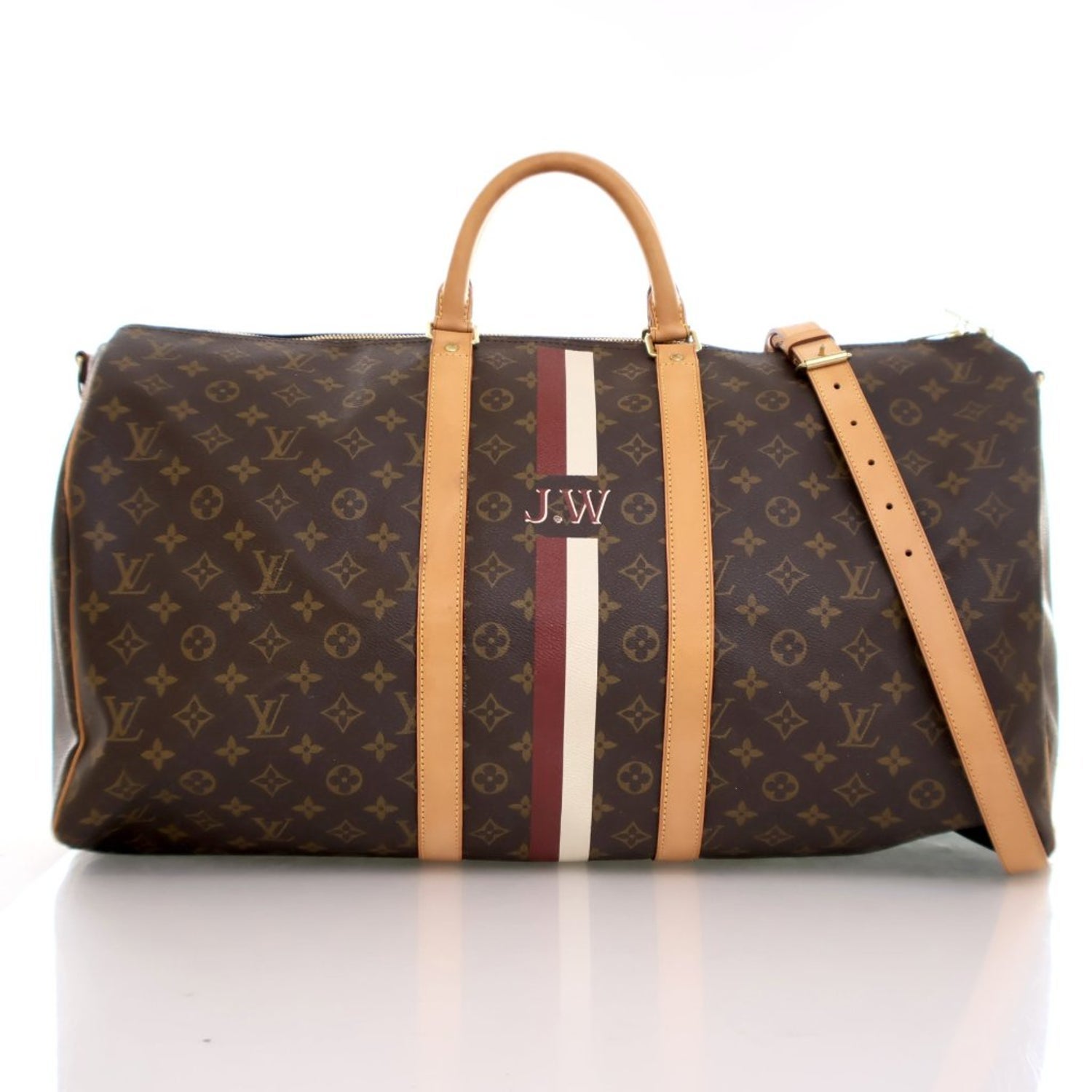 Louis Vuitton Coated Canvas Keepall Bandouliere 55